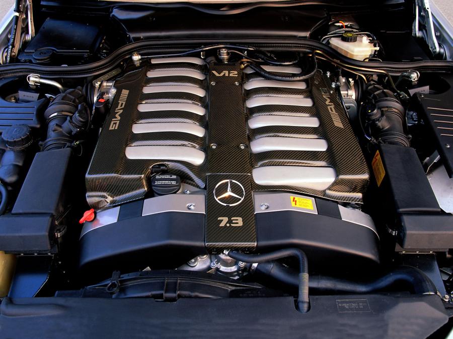 Моторный отсек Mercedes-Benz SL73 AMG (Bm.129.076) 1999 года  (фото 6 из 7)